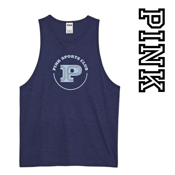 PINK Victoria's Secret Tops - Victoria's Secret Pink - COTTON CROPPED RACERBACK TANK TOP